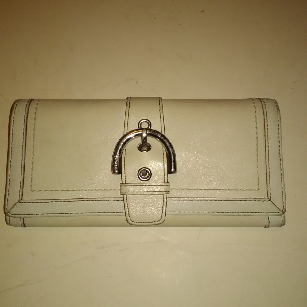Coach beige wallet